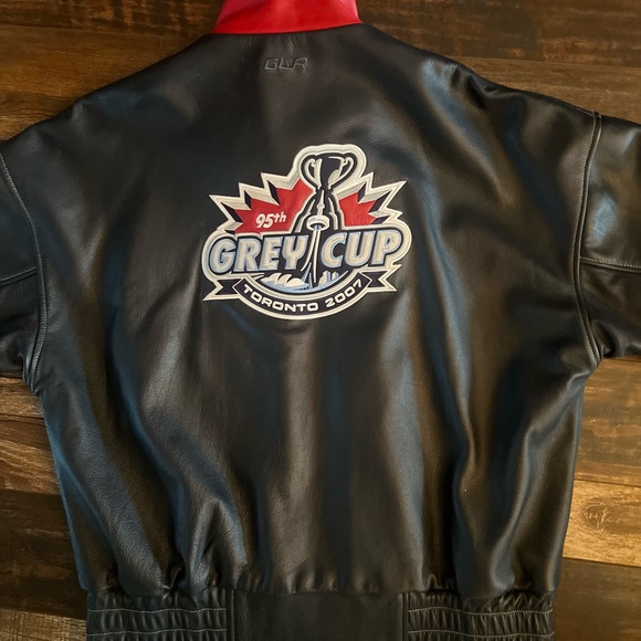 TORONTO 2007 GREY CUP 100% GENUINE LEATHER JACKET - XL - Picture 10 of 12